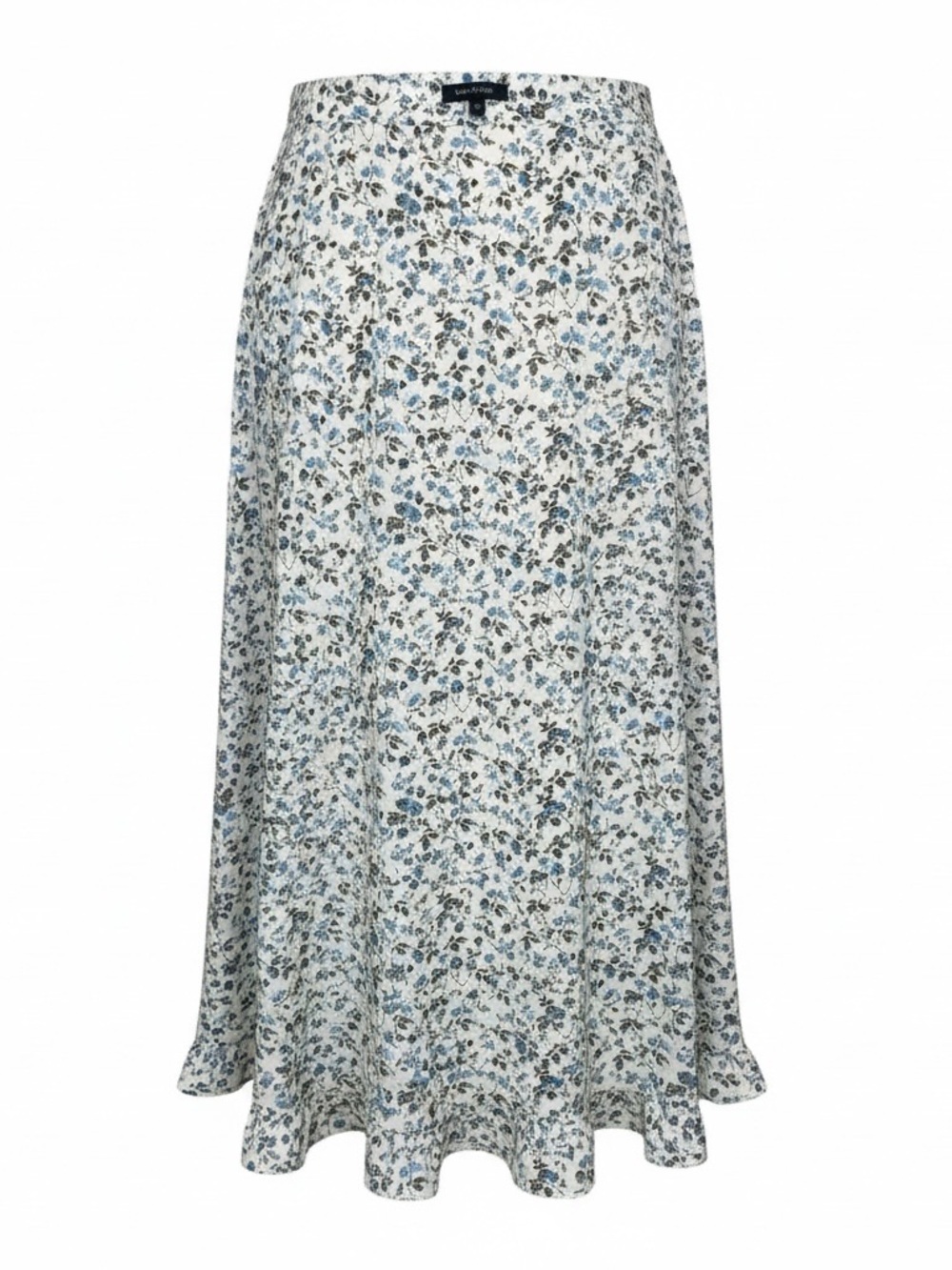 Abercrombie & Fitch White and Blue Floral Maxi Skirt - Picture 4 of 8